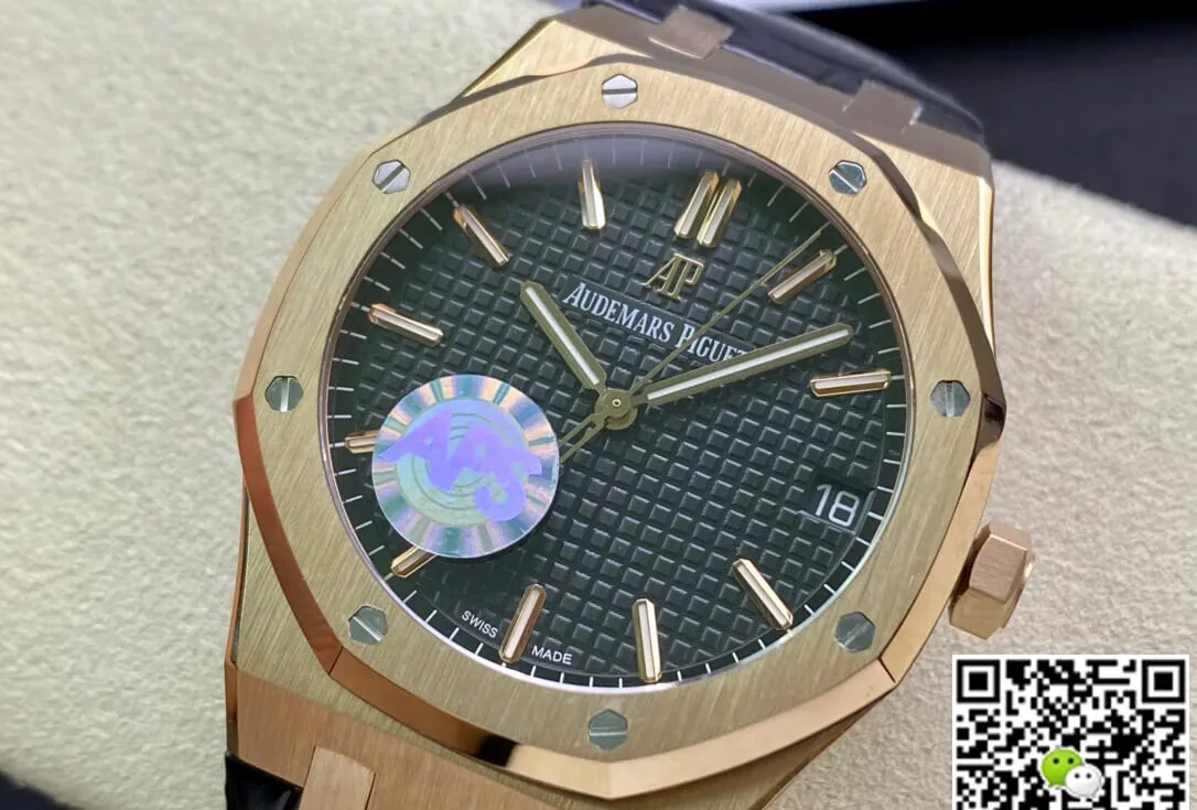 Audemars Piguet Royal Oak 15500OR.OO.D002CR.01 APS Factory 1:1 Best Edition Replica Watch Leather Strap